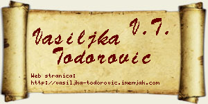 Vasiljka Todorović vizit kartica